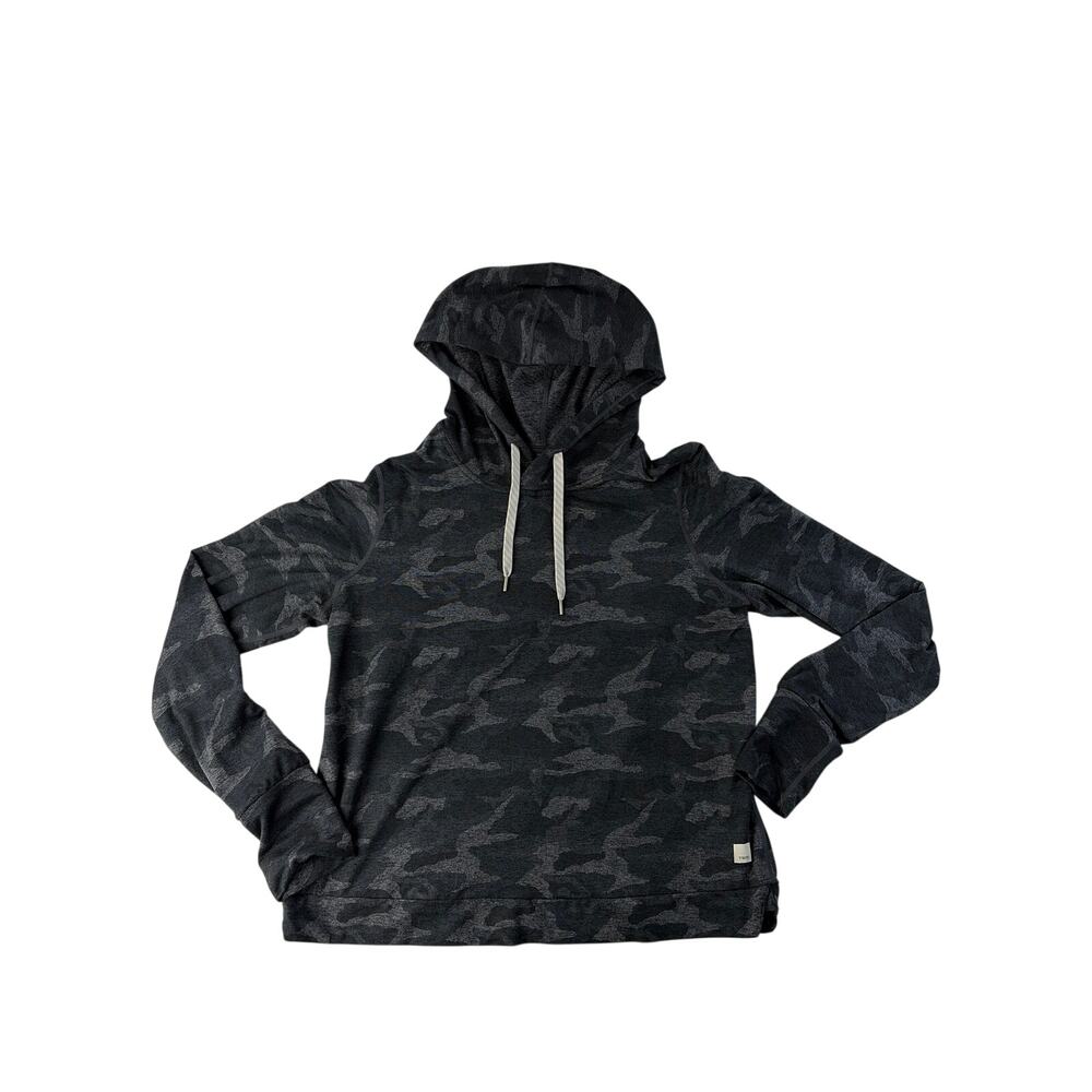 Vuori Halo Essential Hoodie Womens Medium Black Camo Dreamknit Pullover